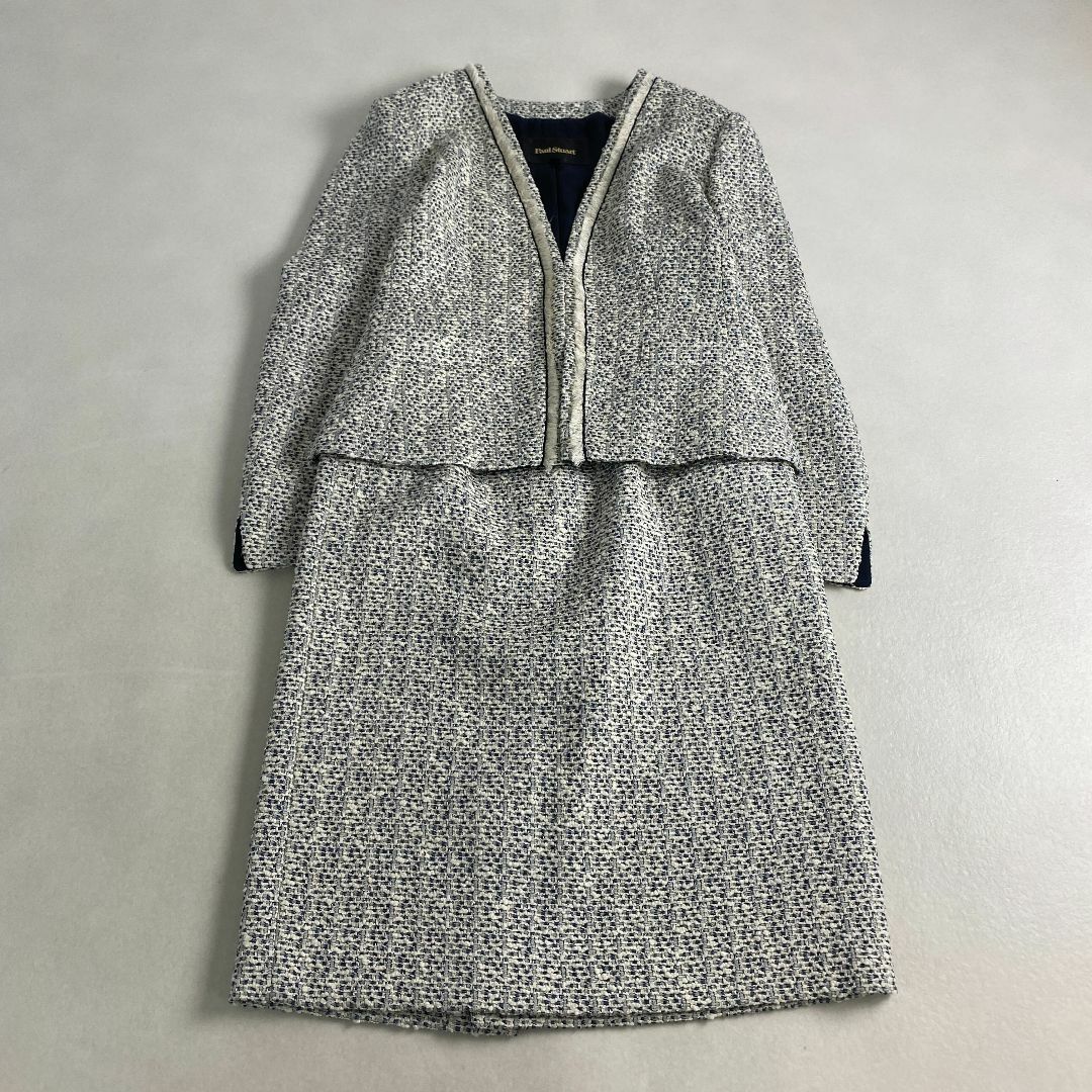 Paul Stuart - 美品　ポールスチュアート スーツ ツイード　ノーカラー　日経マガジン掲載　高級