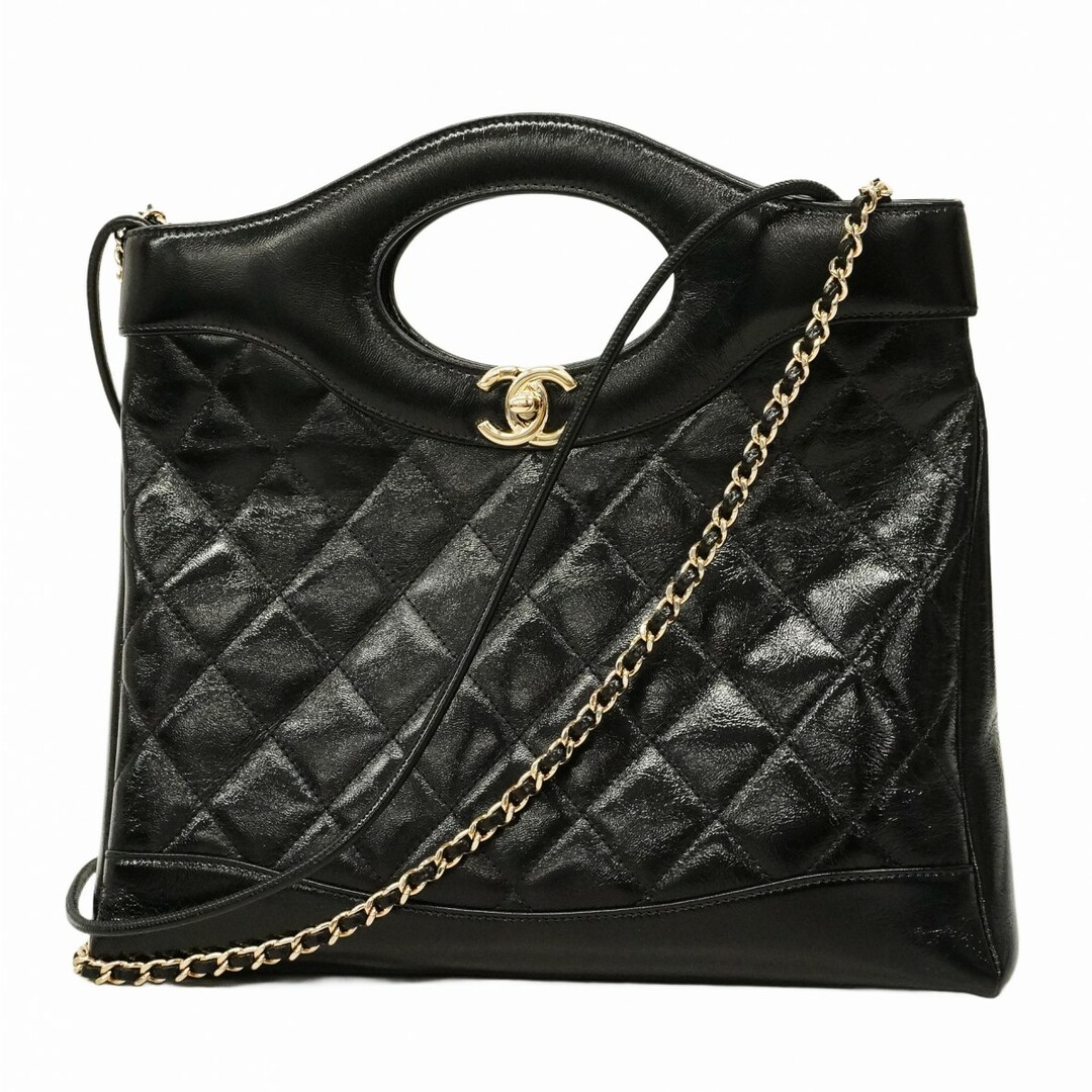 CHANEL - ★最終価格★SALE【5dc4661】シャネル ショルダーバッグ シャネル31 レザー ブラック シャンパンゴールド金具【中古】レディース