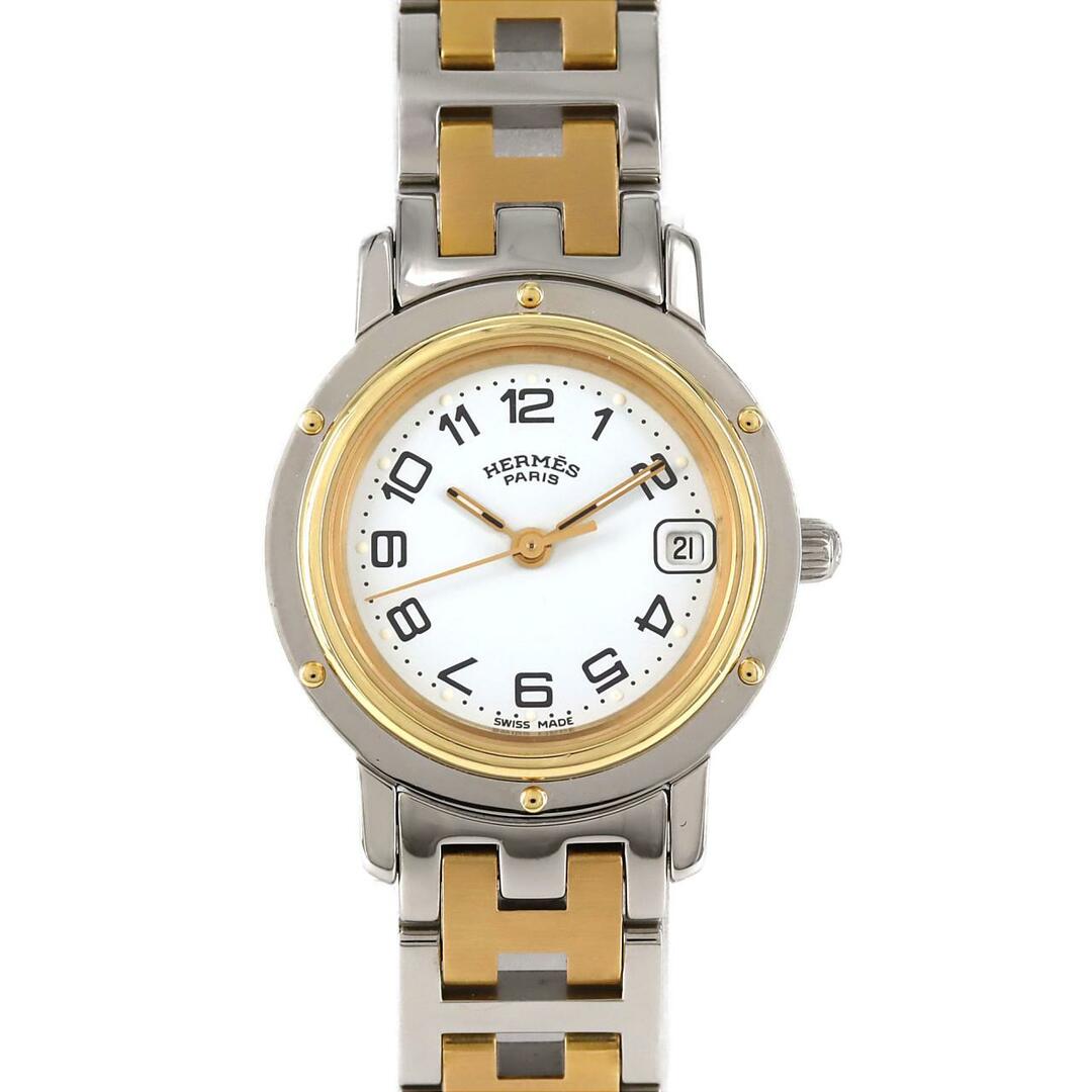 HERMES - エルメス クリッパー コンビ CL4.220 SSxGP クォーツの HERMES - エルメス クリッパー コンビ CL4.220 SSxGP クォーツの