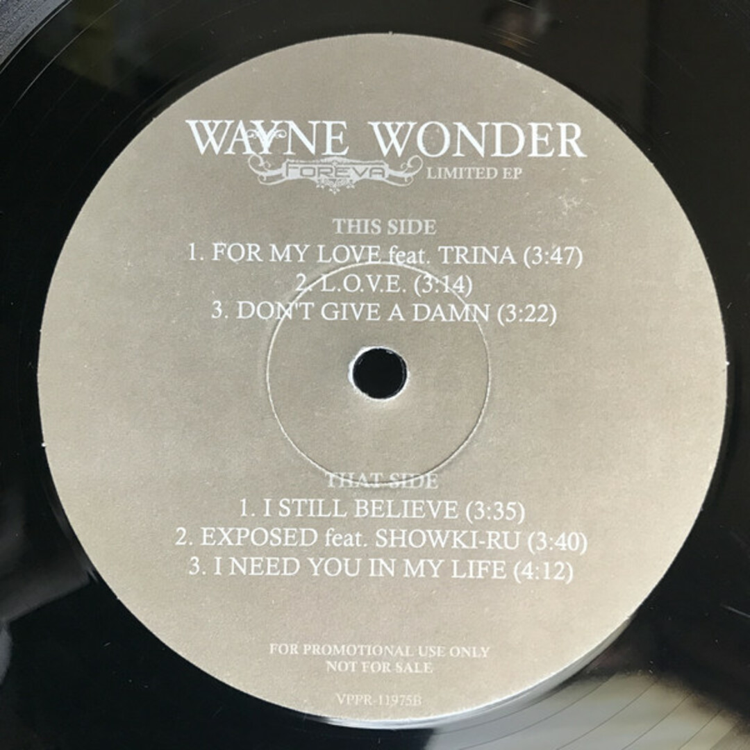 12" Wayne Wonder Foreva Limited EP VPPR11975 Not On Label /00250 エンタメ/ホビーのエンタメ その他(その他)の商品写真