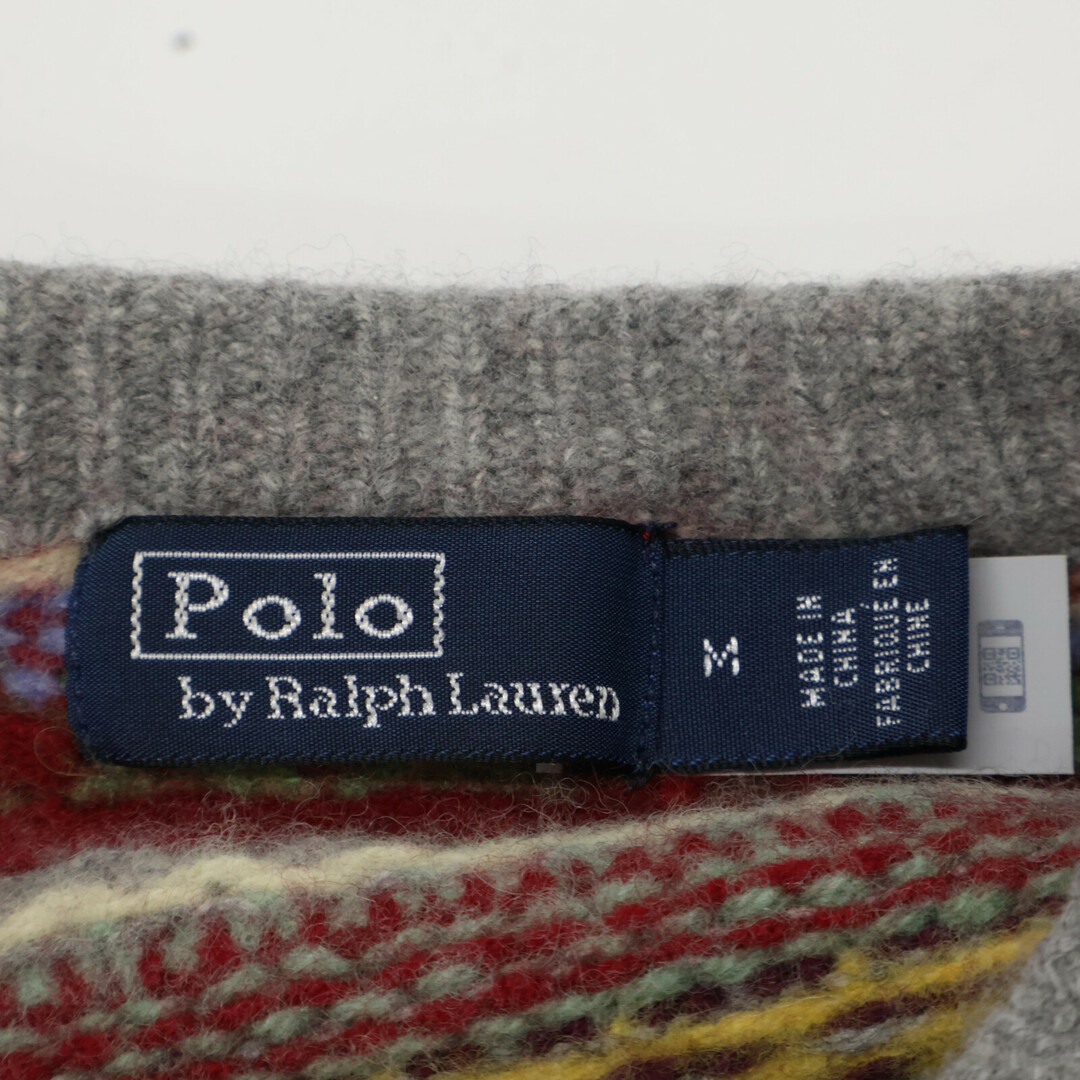 POLO RALPH LAUREN - ポロ ラルフローレン グレー系 総柄 フェアアイル POLO RALPH LAUREN - ポロ ラルフローレン グレー系 総柄 フェアアイル