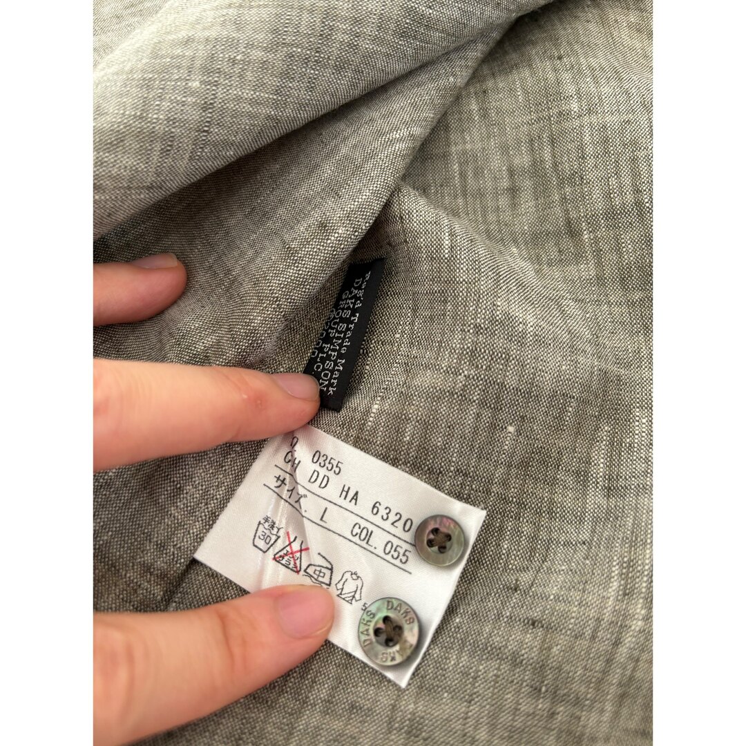 DAKS - DAKS グレー半袖シャツ Lの通販 by ゆきんこ's shop DAKS - DAKS グレー半袖シャツ Lの通販 by ゆきんこ's shop