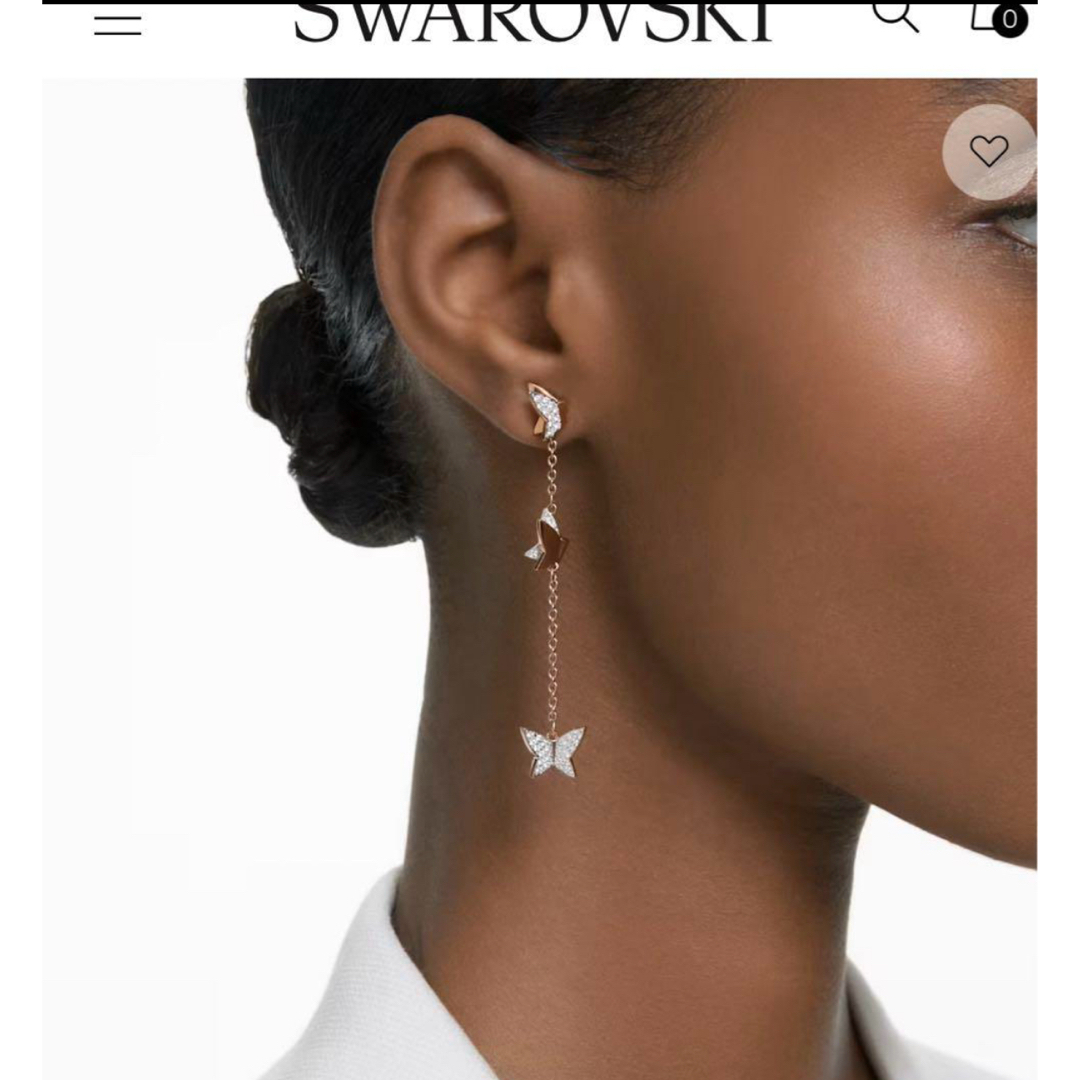 SWAROVSKI - Swarovski Lilia バタフライ ピアスの通販 by