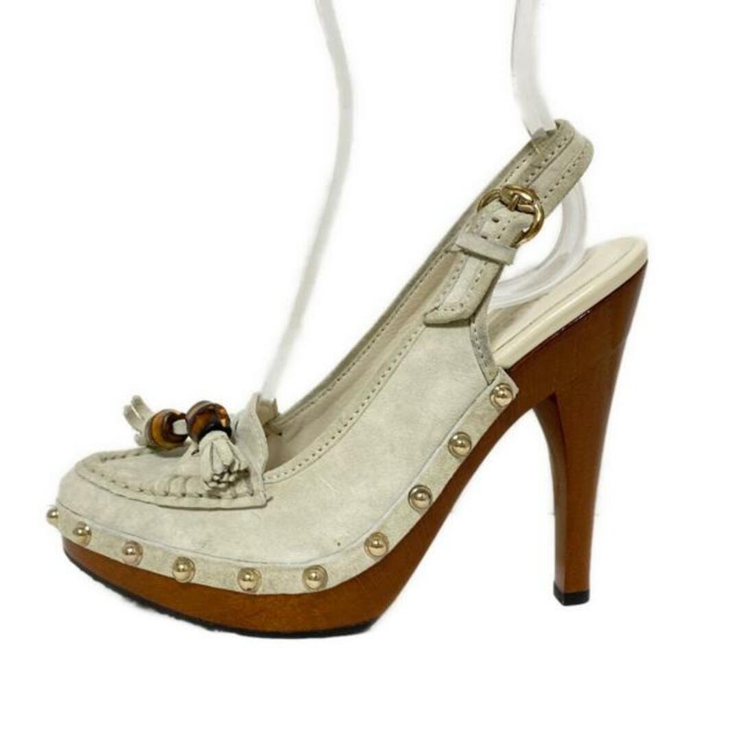 GUCCI - GUCCI(グッチ) サンダル 34 1/2 レディース - ライト GUCCI - GUCCI(グッチ) サンダル 34 1/2 レディース - ライト