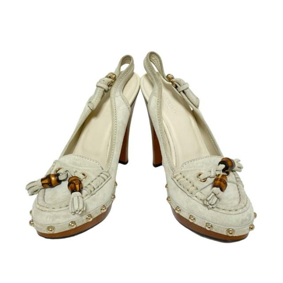 GUCCI - GUCCI(グッチ) サンダル 34 1/2 レディース - ライト GUCCI - GUCCI(グッチ) サンダル 34 1/2 レディース - ライト