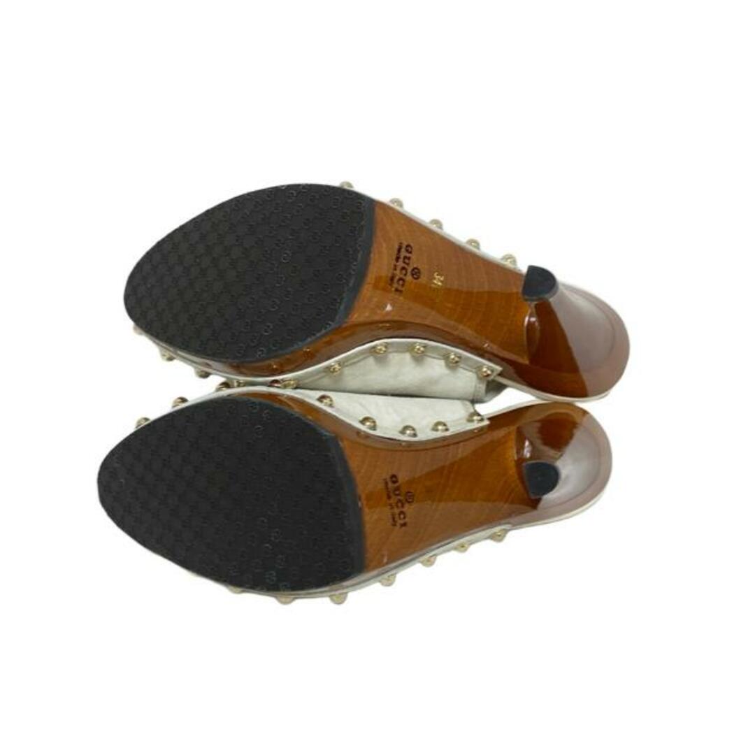 GUCCI - GUCCI(グッチ) サンダル 34 1/2 レディース - ライト GUCCI - GUCCI(グッチ) サンダル 34 1/2 レディース - ライト