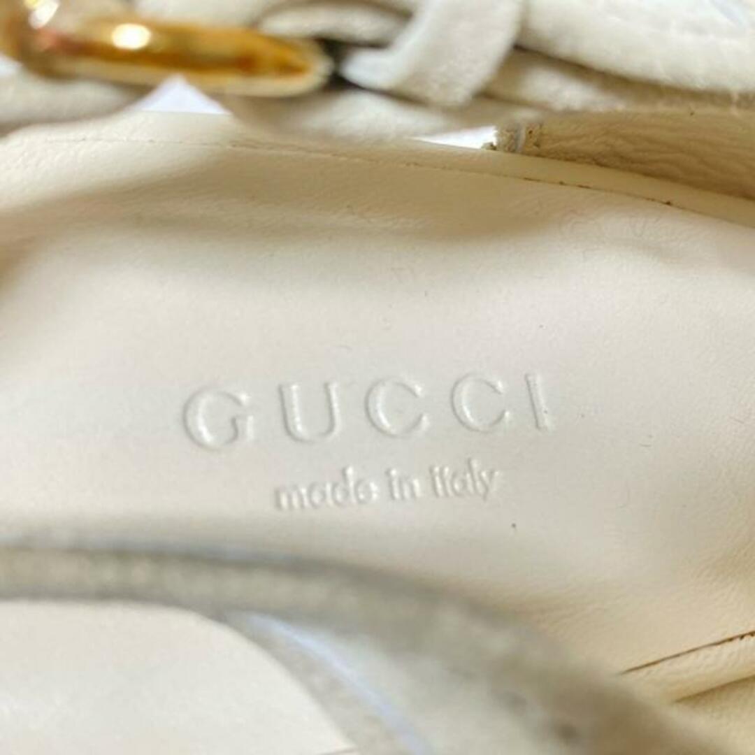 GUCCI - GUCCI(グッチ) サンダル 34 1/2 レディース - ライト GUCCI - GUCCI(グッチ) サンダル 34 1/2 レディース - ライト