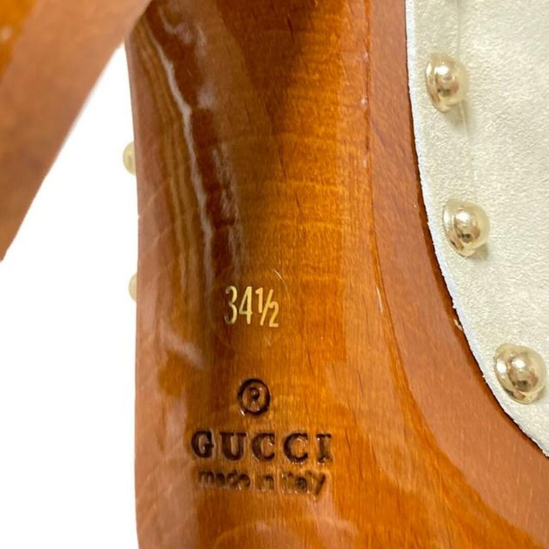 GUCCI - GUCCI(グッチ) サンダル 34 1/2 レディース - ライト GUCCI - GUCCI(グッチ) サンダル 34 1/2 レディース - ライト