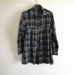 グレイル(GRL)の今日限定セール‼︎GRAIL チェックシャツ ブラック×グレー(シャツ/ブラウス(長袖/七分))