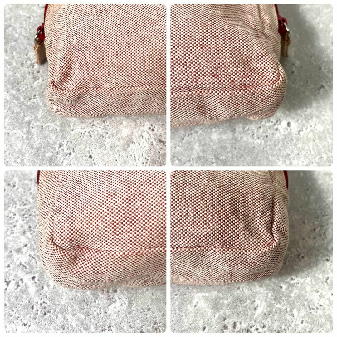 PRADA - 《美品》PRADA プラダ 三角ロゴ キャンバス ポーチ 小物 PRADA - 《美品》PRADA プラダ 三角ロゴ キャンバス ポーチ 小物