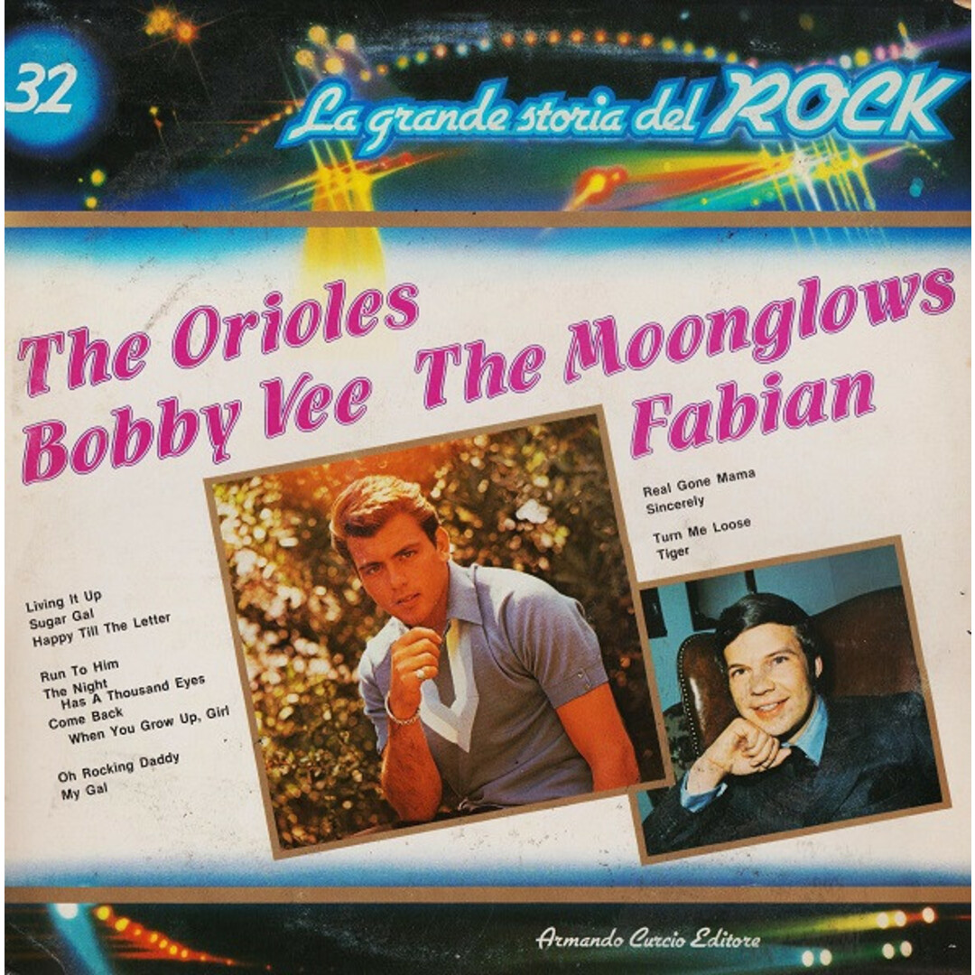 伊LP Orioles, Bobby Vee, Moonglows, Fabian La grande storia del Rock GSR32 CURCIO /00400 エンタメ/ホビーのエンタメ その他(その他)の商品写真