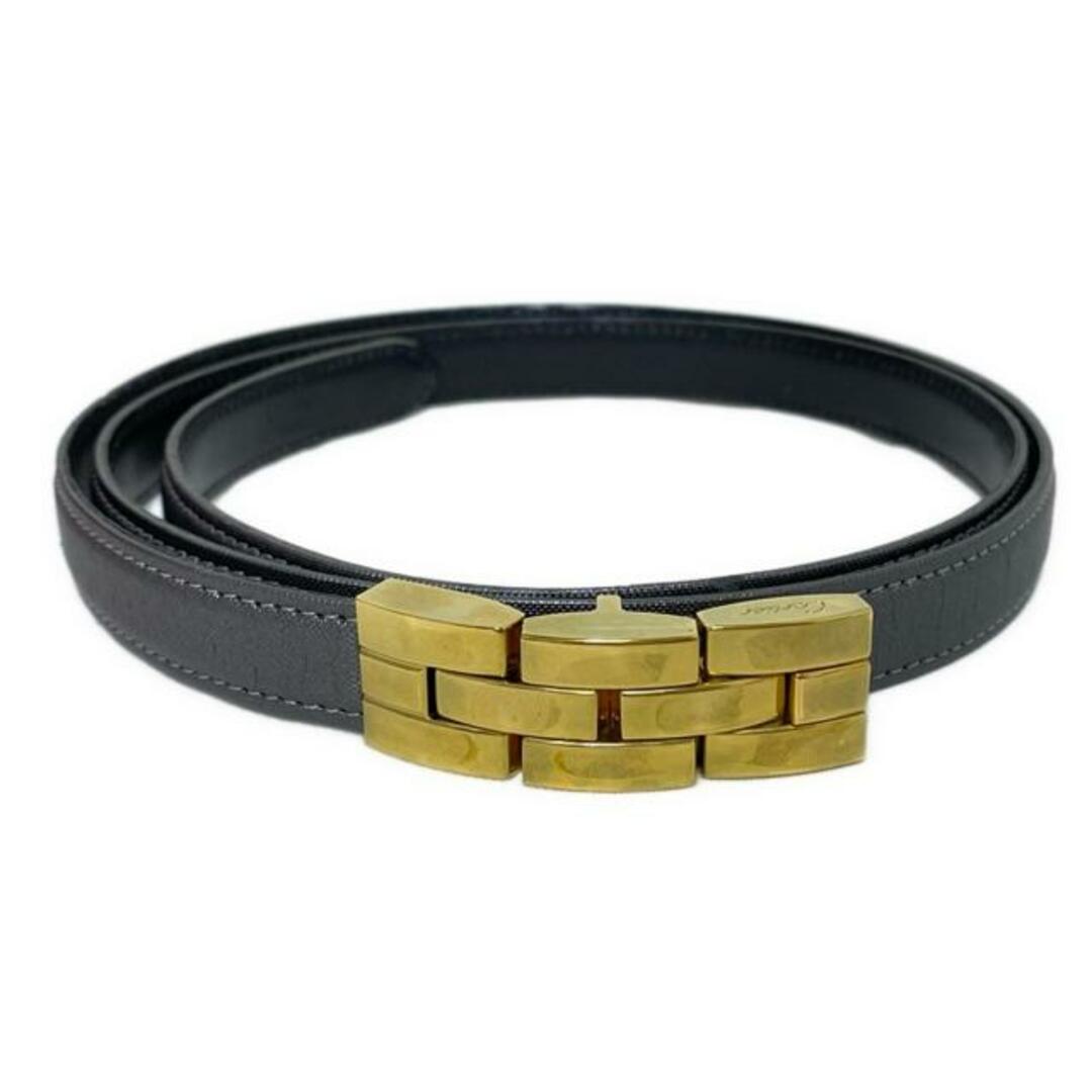 Cartier - Cartier(カルティエ) ベルト - ダークグレー×ゴールド Cartier - Cartier(カルティエ) ベルト - ダークグレー×ゴールド