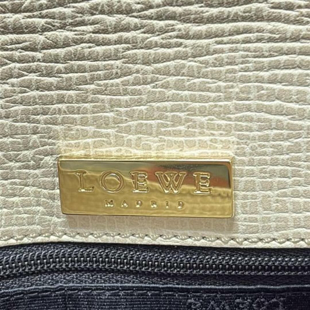 LOEWE - LOEWE(ロエベ) ハンドバッグ - ベージュ レザーの通販 LOEWE - LOEWE(ロエベ) ハンドバッグ - ベージュ レザーの通販