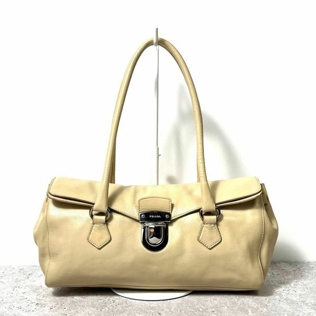 PRADA - 《極美品》PRADA プラダ トートバッグ 三角プレート PRADA - 《極美品》PRADA プラダ トートバッグ 三角プレート