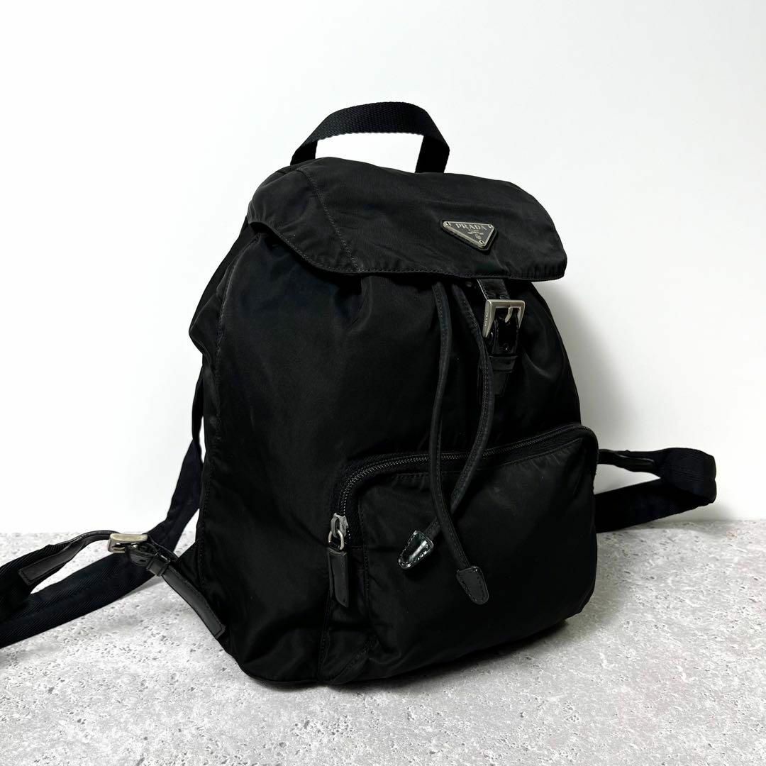 PRADA - 《美品》PRADA プラダ リュック 巾着 ベルト ナイロン PRADA - 《美品》PRADA プラダ リュック 巾着 ベルト ナイロン