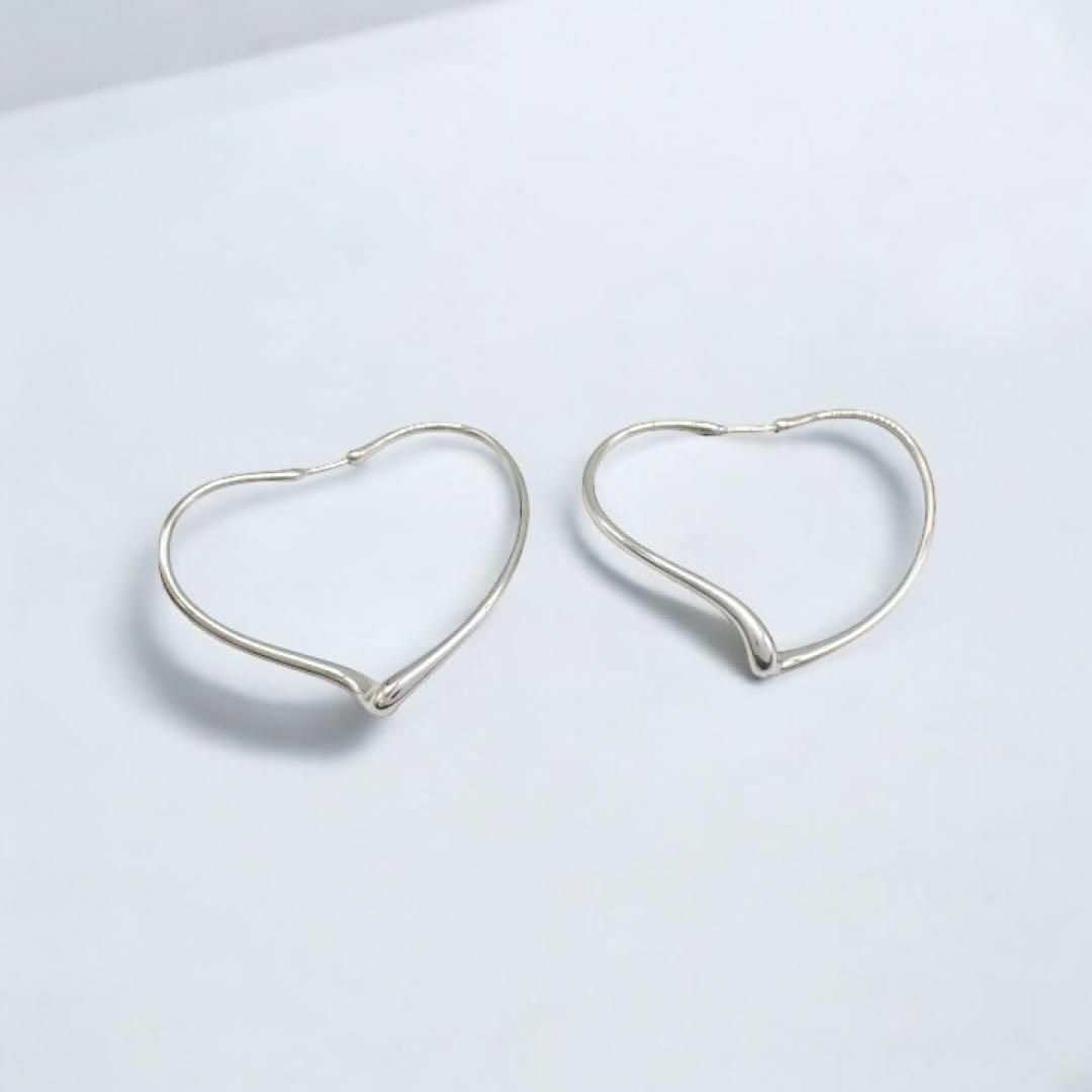 Tiffany & Co. - 箱 ティファニー オープンハート フープ ピアス Tiffany & Co. - 箱 ティファニー オープンハート フープ ピアス