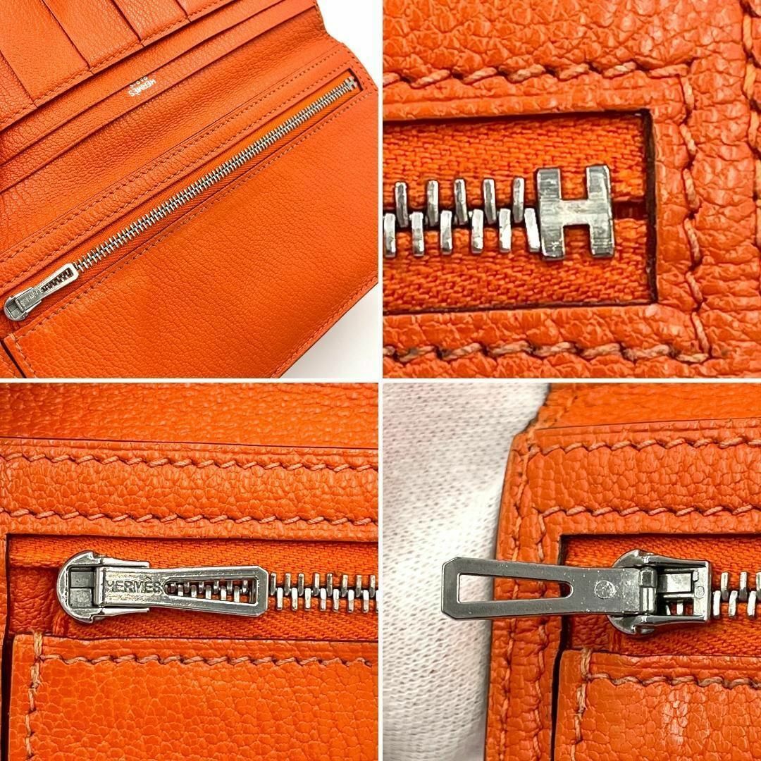 HERMES - エルメス 長財布 ベアンクラシック シェーブル HERMES - エルメス 長財布 ベアンクラシック シェーブル