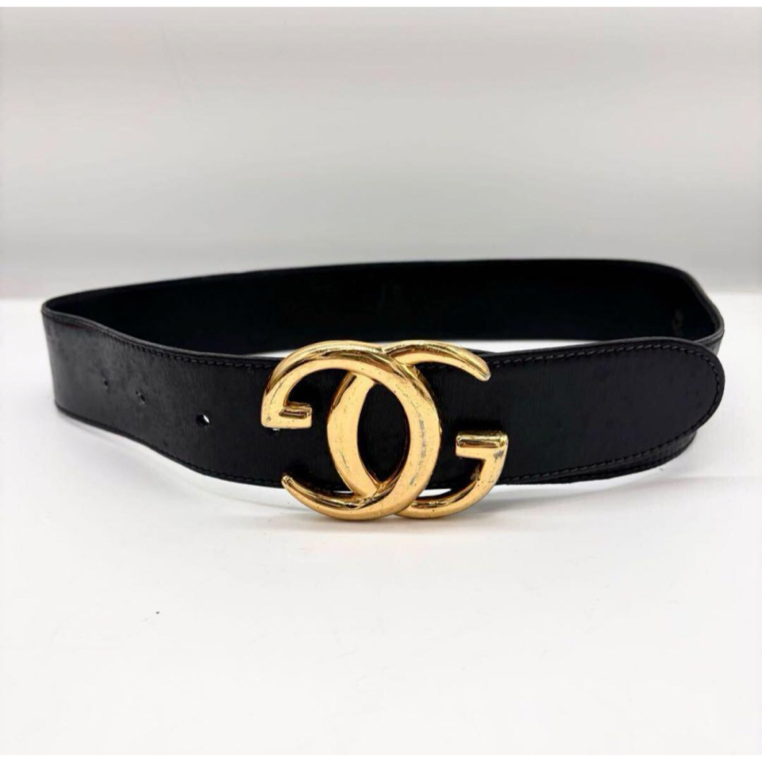 GUCCI - GUCCIグッチベルトインターロッキングデカロゴ ゴールド GUCCI - GUCCIグッチベルトインターロッキングデカロゴ ゴールド