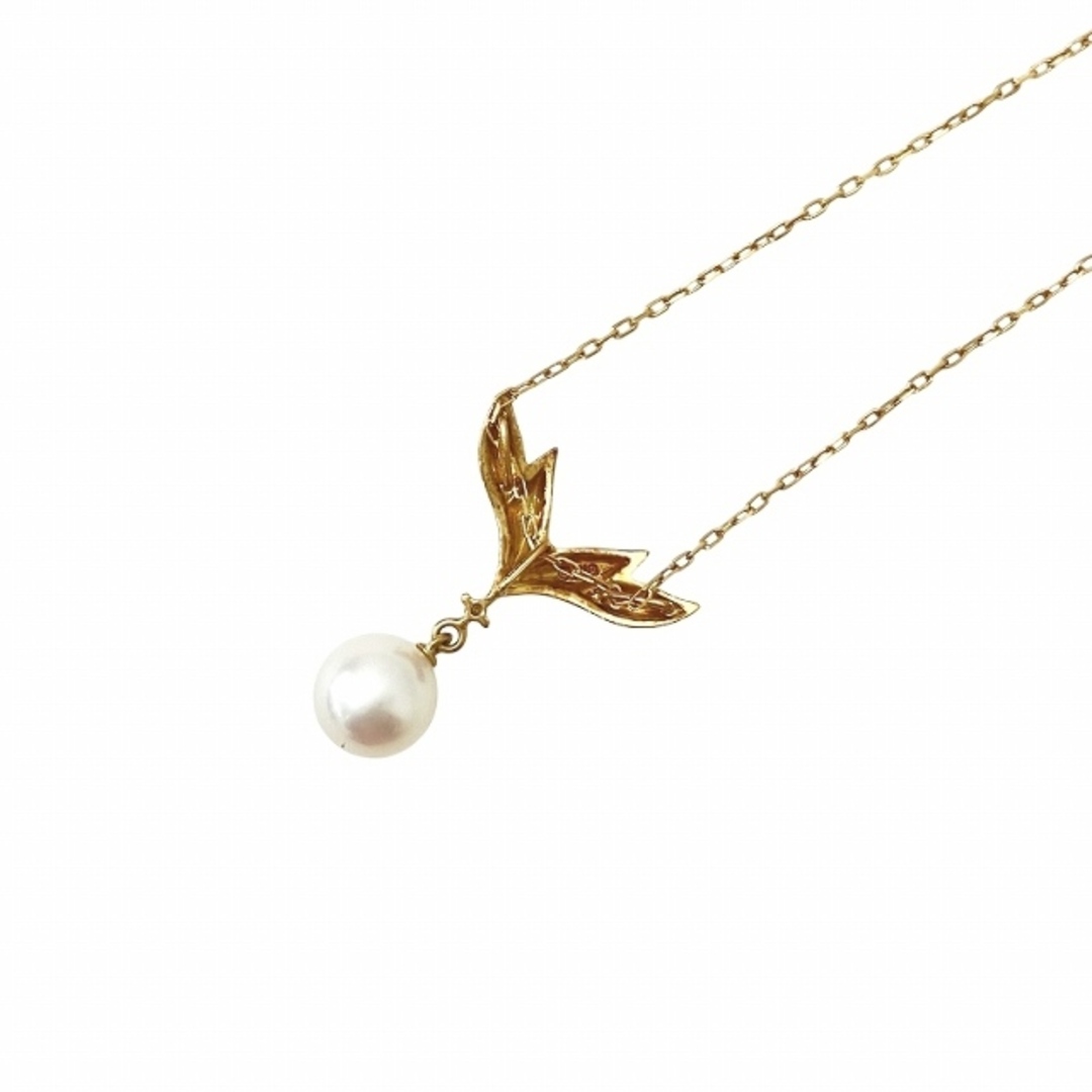 MIKIMOTO - ミキモト K18 1P ダイヤモンド パール ネックレス MIKIMOTO - ミキモト K18 1P ダイヤモンド パール ネックレス