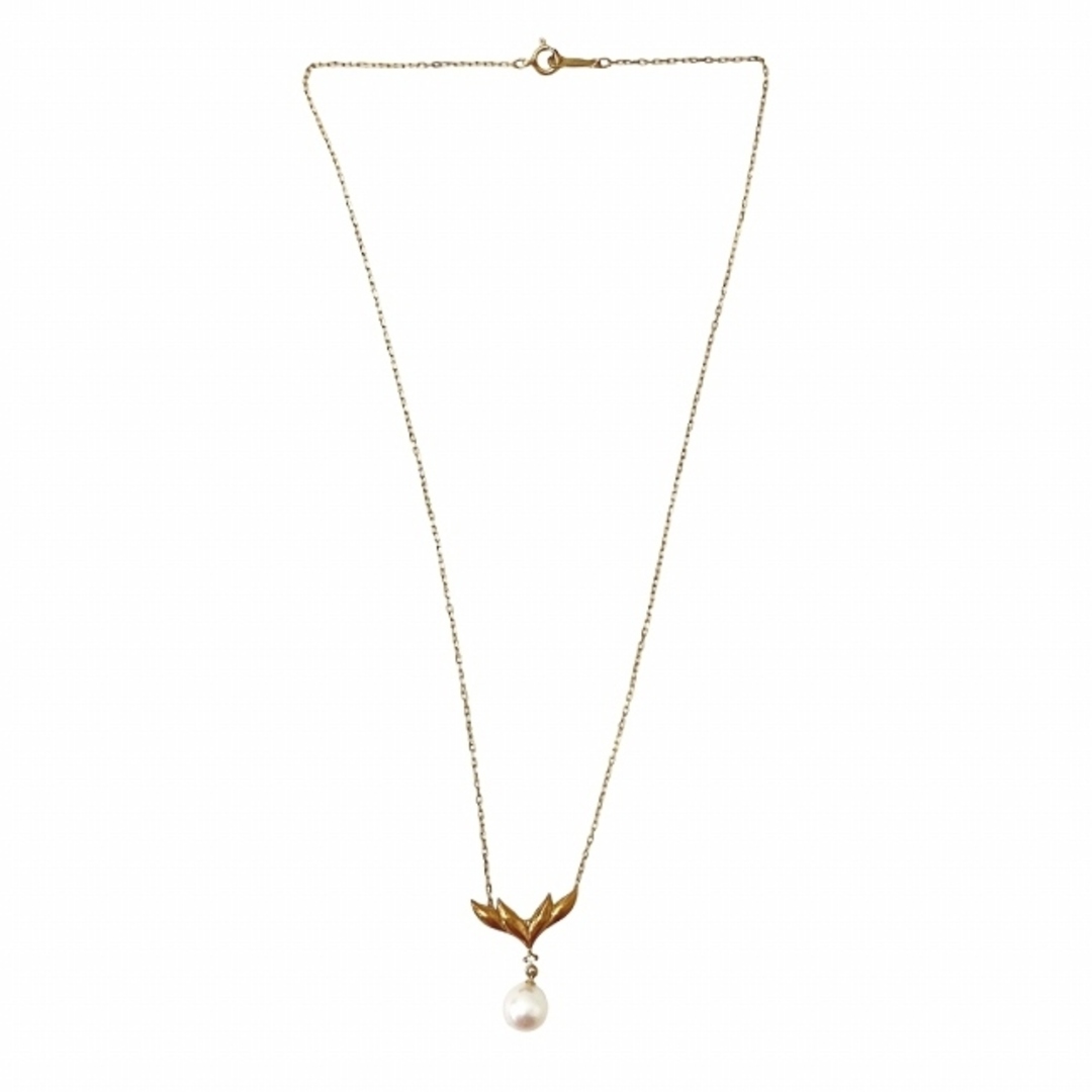 MIKIMOTO - ミキモト K18 1P ダイヤモンド パール ネックレス MIKIMOTO - ミキモト K18 1P ダイヤモンド パール ネックレス
