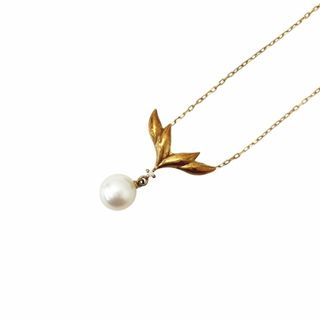 MIKIMOTO - ミキモト K18 1P ダイヤモンド パール ネックレス MIKIMOTO - ミキモト K18 1P ダイヤモンド パール ネックレス