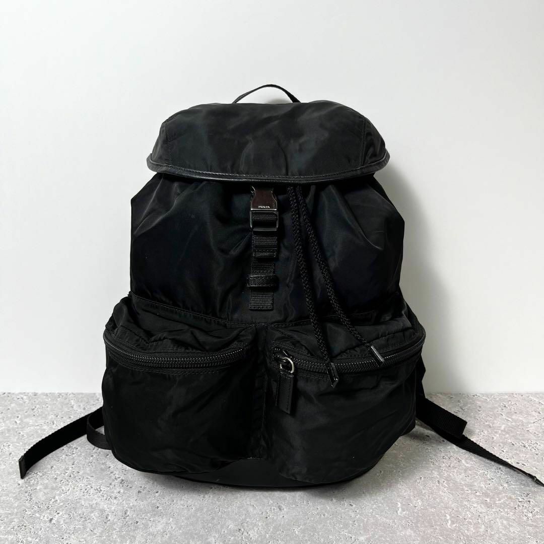 PRADA - 《美品》PRADA プラダ リュック 三角ロゴ ナイロン PRADA - 《美品》PRADA プラダ リュック 三角ロゴ ナイロン