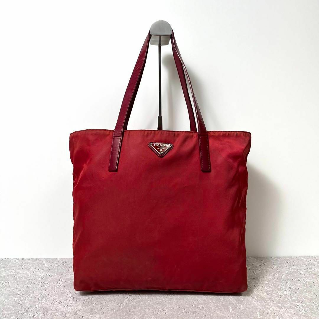 PRADA - 《美品》PRADA プラダ トートバッグ 三角プレート