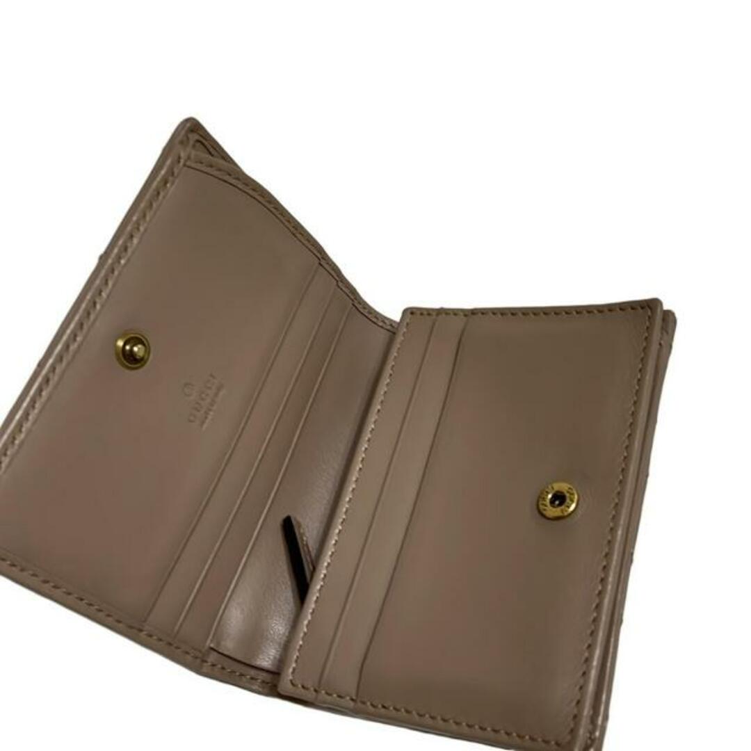 GUCCI - GUCCI(グッチ) 2つ折り財布 GGマーモント 466492 ピンク GUCCI - GUCCI(グッチ) 2つ折り財布 GGマーモント 466492 ピンク