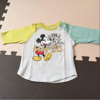 ベルメゾン(ベルメゾン)のベルメゾン ミッキー七分袖Tシャツ80(Ｔシャツ)