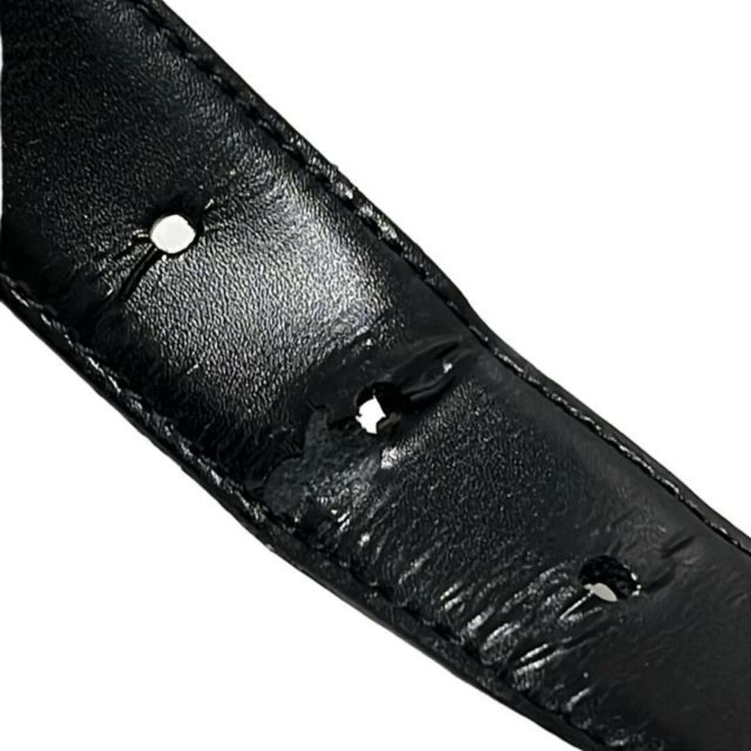 MONTBLANC - MONTBLANC(モンブラン) ベルト - 黒×シルバー MONTBLANC - MONTBLANC(モンブラン) ベルト - 黒×シルバー