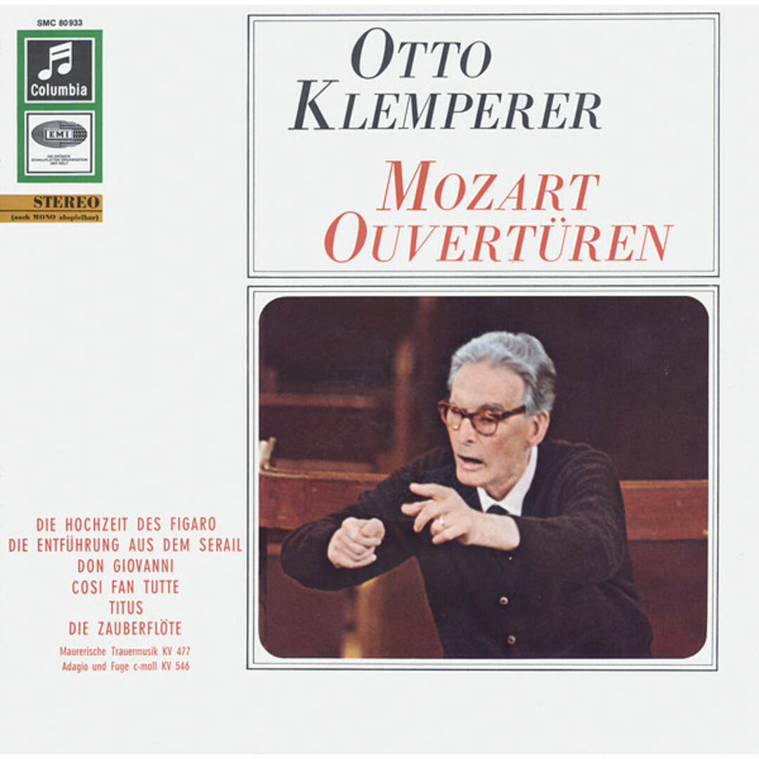 独LP Otto Klemperer , Wolfgang Amad Mozart Ouverturen SMC80933 Columbia /00260 エンタメ/ホビーのエンタメ その他(その他)の商品写真
