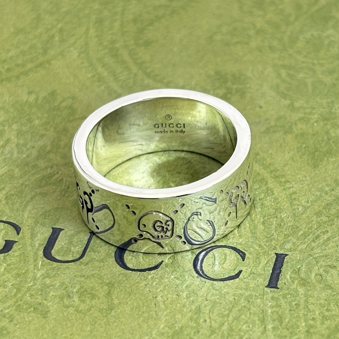 GUCCI - 【新品磨き】GUCCI グッチゴースト リング 19号 GUCCI - 【新品磨き】GUCCI グッチゴースト リング 19号
