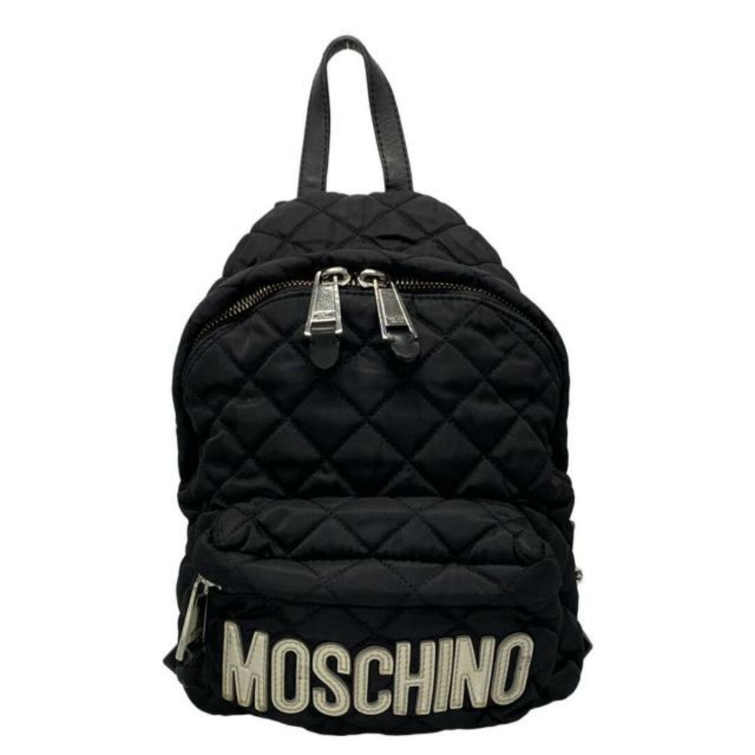 MOSCHINO - MOSCHINO(モスキーノ) リュックサック - 黒 MOSCHINO - MOSCHINO(モスキーノ) リュックサック - 黒