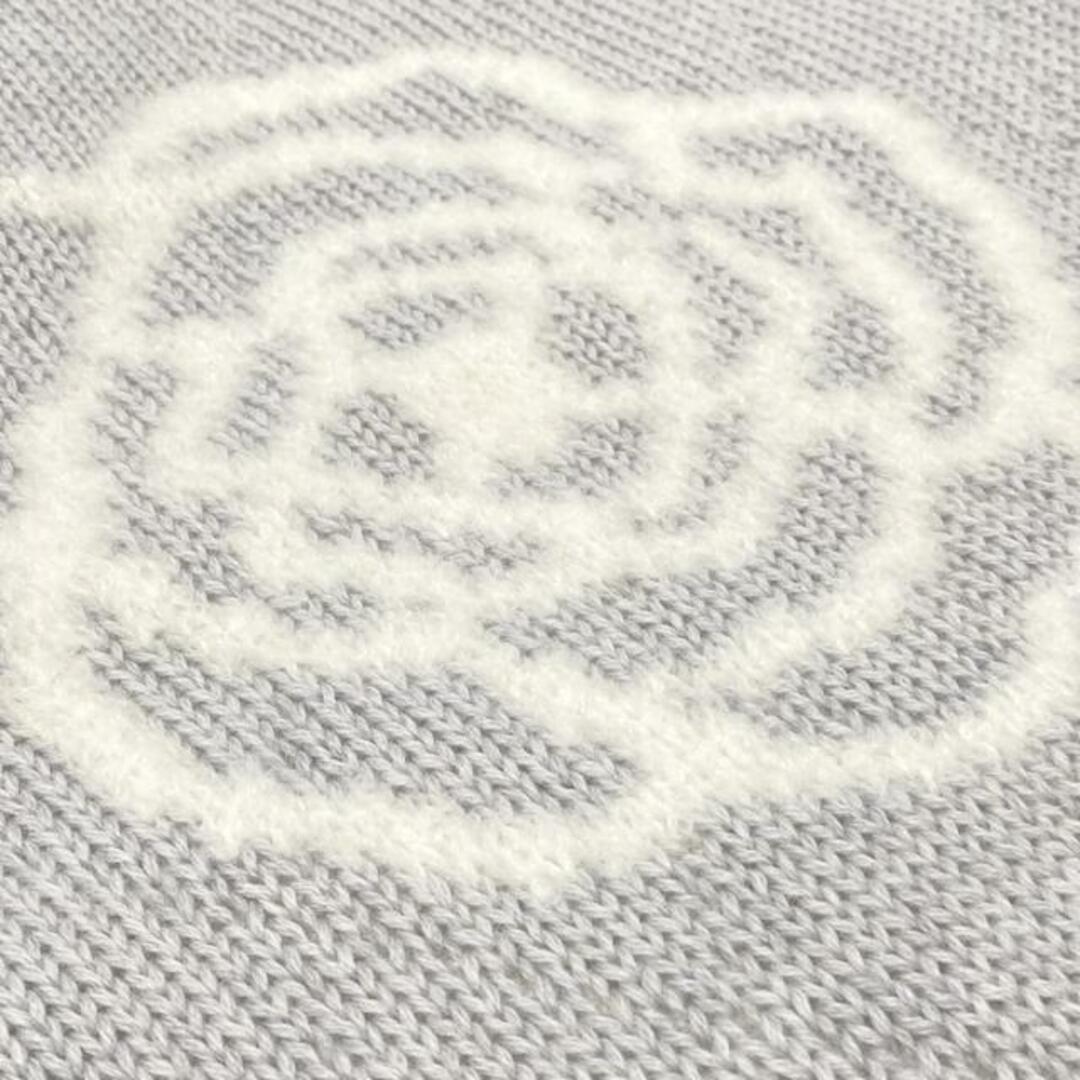 CHANEL - CHANEL(シャネル) マフラー美品 - 白×ライトグレー CHANEL - CHANEL(シャネル) マフラー美品 - 白×ライトグレー