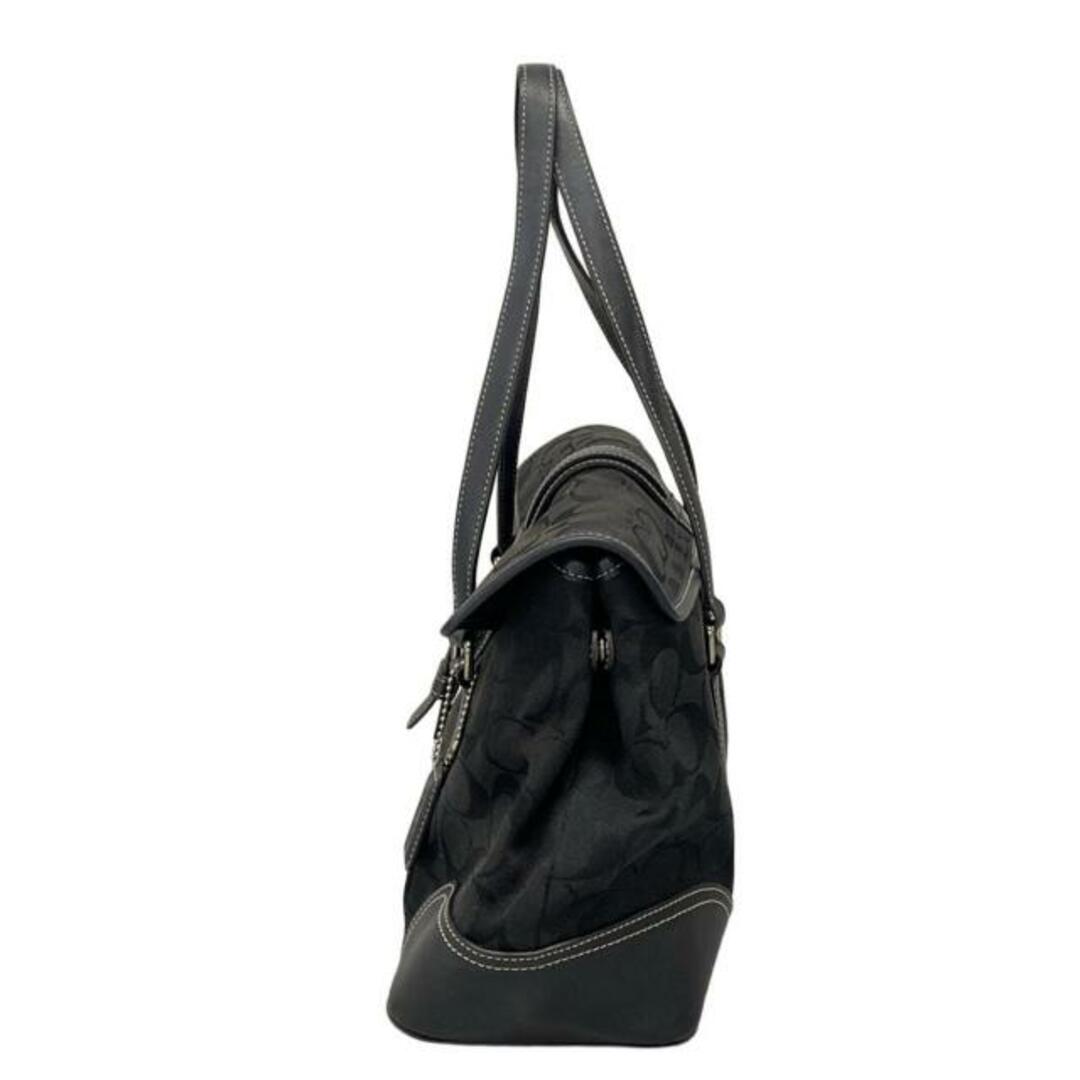COACH - COACH(コーチ) ハンドバッグ シグネチャー柄 6848 黒の COACH - COACH(コーチ) ハンドバッグ シグネチャー柄 6848 黒の