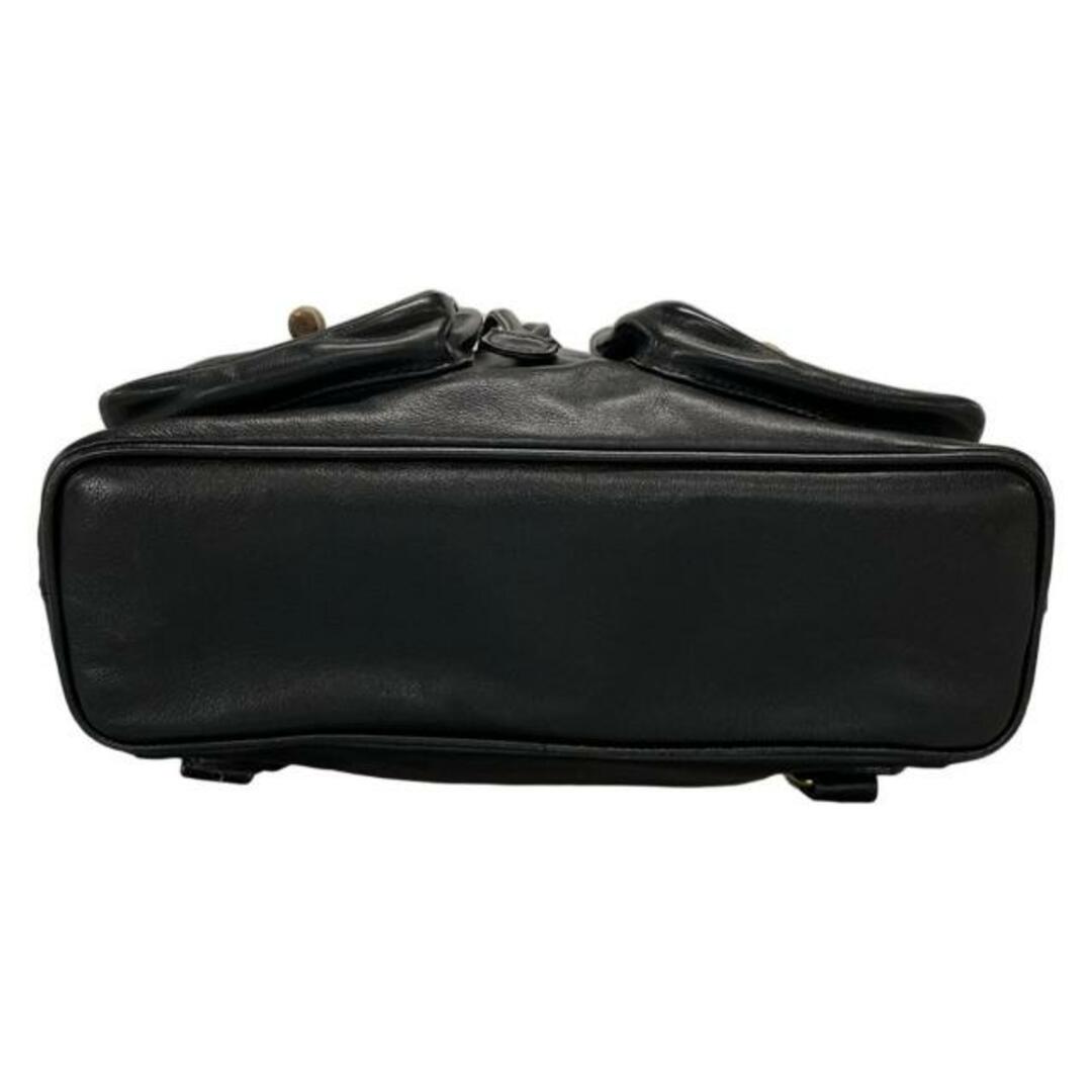 GUCCI - GUCCI(グッチ) リュックサック バンブー 黒 レザーの GUCCI - GUCCI(グッチ) リュックサック バンブー 黒 レザーの