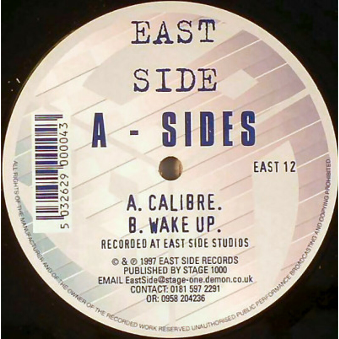 英12” A-Sides Calibre / Wake Up EAST12 Eastside Records /00250 エンタメ/ホビーのエンタメ その他(その他)の商品写真