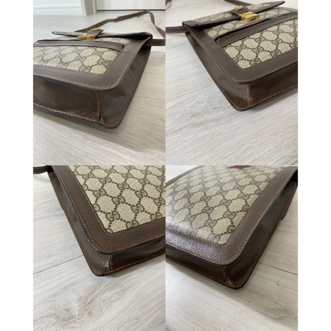 GUCCI - オールドグッチ ショルダーバッグ PVC シェリー GUCCI - オールドグッチ ショルダーバッグ PVC シェリー