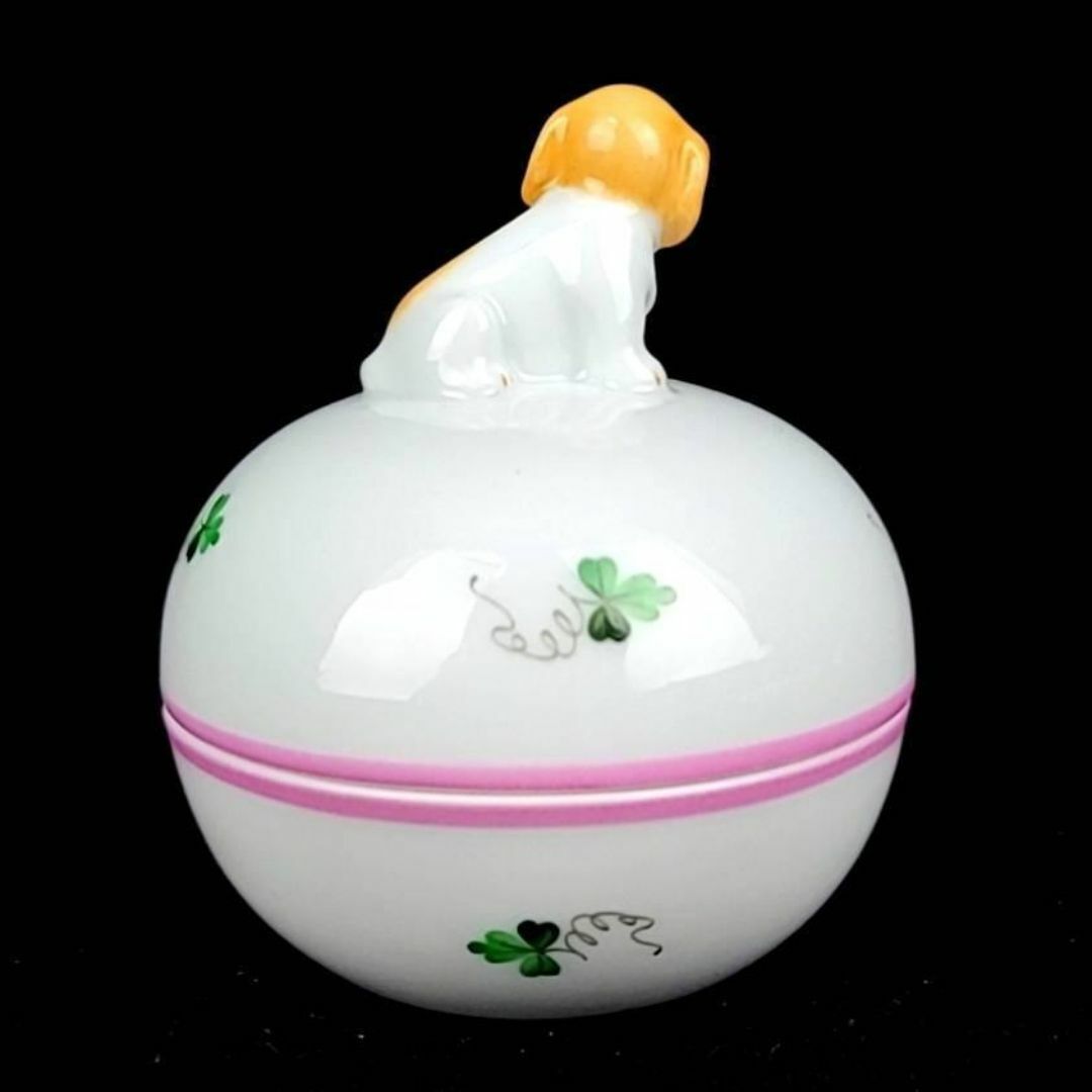 Herend - ○未使用☆ ヘレンド ウィーンの薔薇 小物入れ 子犬 箱 Herend - ○未使用☆ ヘレンド ウィーンの薔薇 小物入れ 子犬 箱