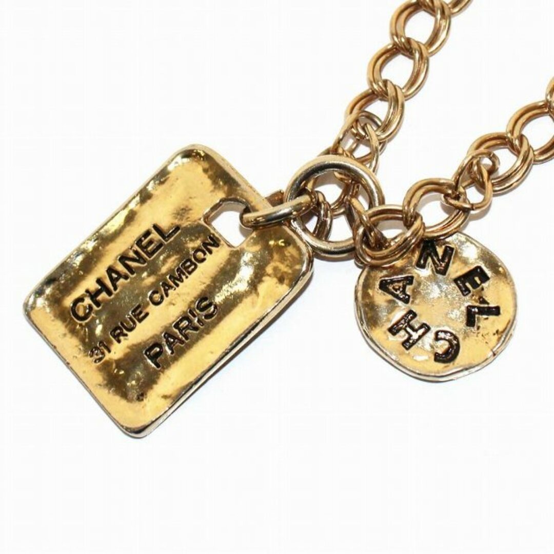 CHANEL - シャネル カンボン プレート ヴィンテージ ネックレス CHANEL - シャネル カンボン プレート ヴィンテージ ネックレス