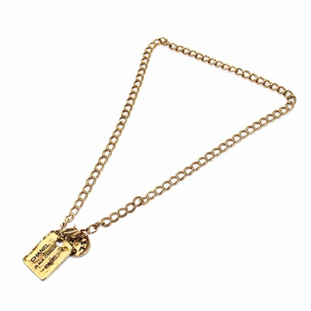CHANEL - シャネル カンボン プレート ヴィンテージ ネックレス CHANEL - シャネル カンボン プレート ヴィンテージ ネックレス