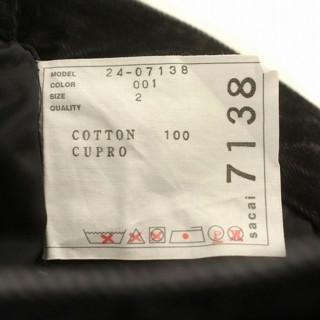 sacai - サカイ sacai デニム ミニスカート 変形 ヘムスカート sacai - サカイ sacai デニム ミニスカート 変形 ヘムスカート