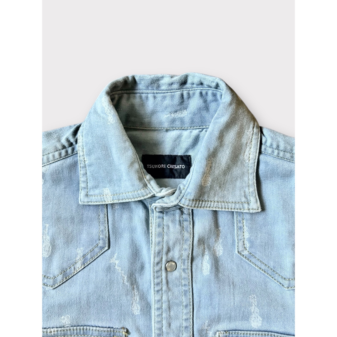 TSUMORI CHISATO - 00s TSUMORI CHISATO denim shirt jacketの TSUMORI CHISATO - 00s TSUMORI CHISATO denim shirt jacketの