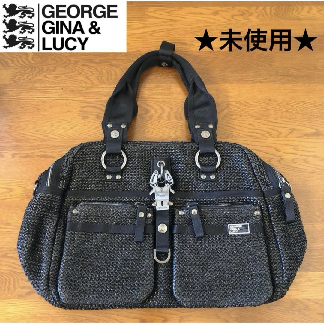 ★新品未使用★GEORGE GINA&LUCY　トートバッグ　ハンドバッグ　黒