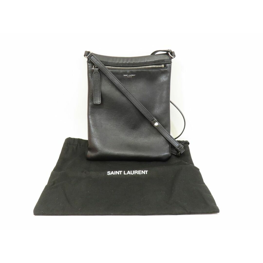 SAINT LAURENT - 【新着】サンローラン 581697 レザー ブラック SAINT LAURENT - 【新着】サンローラン 581697 レザー ブラック