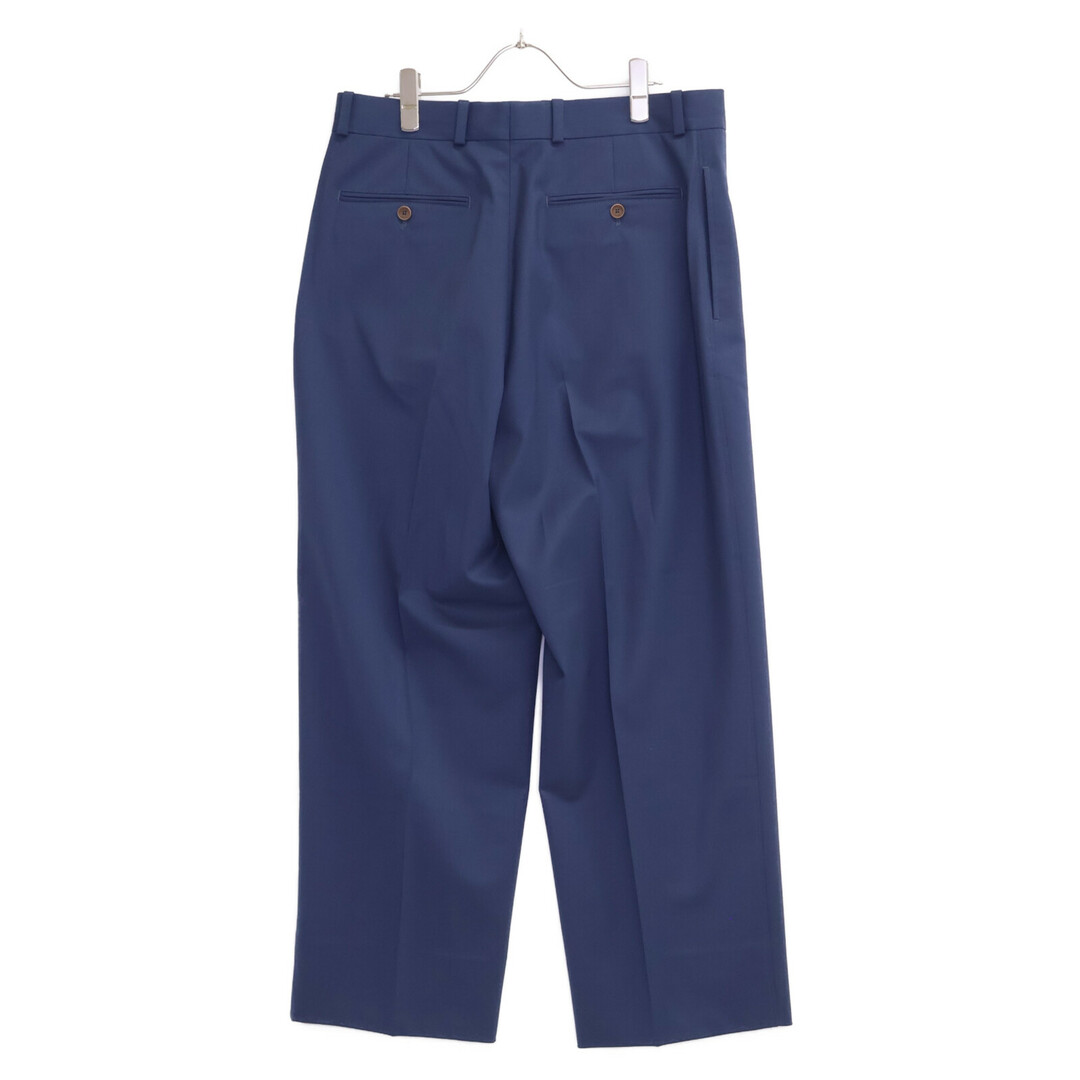 BERNARD ZINS - ベルナールザンス ブルー WALLIS テックウール 1インプリーツ BERNARD ZINS - ベルナールザンス ブルー WALLIS テックウール 1インプリーツ