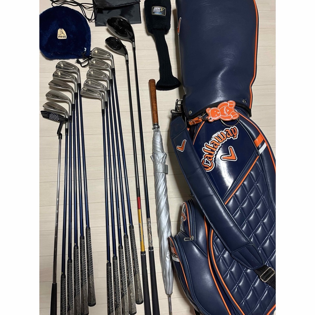 Callaway - ゴルフセット13本 キャディーバッグ1個ヘッドカバー2 Callaway - ゴルフセット13本 キャディーバッグ1個ヘッドカバー2