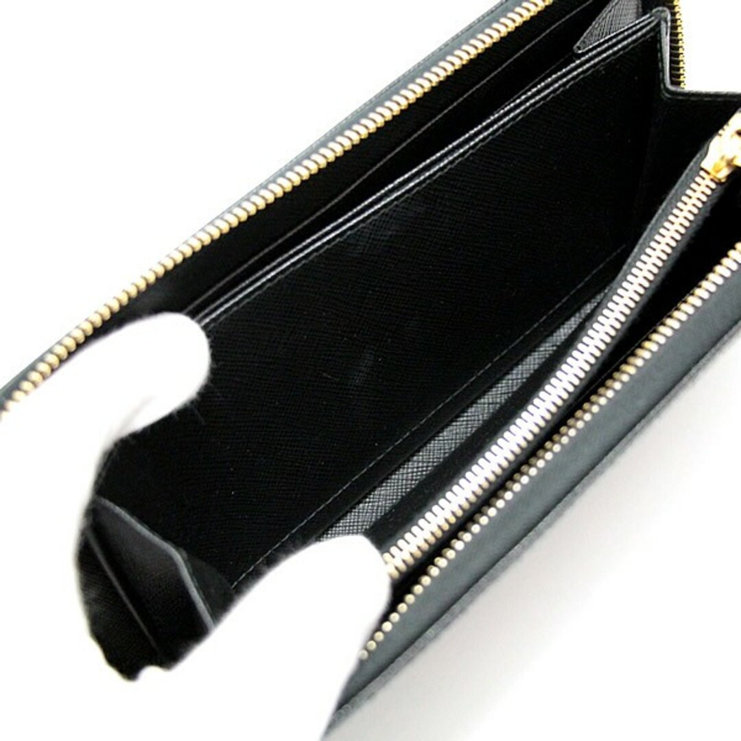 PRADA - プラダ PRADA ラウンドファスナー 長財布 ロゴ 黒 PRADA - プラダ PRADA ラウンドファスナー 長財布 ロゴ 黒