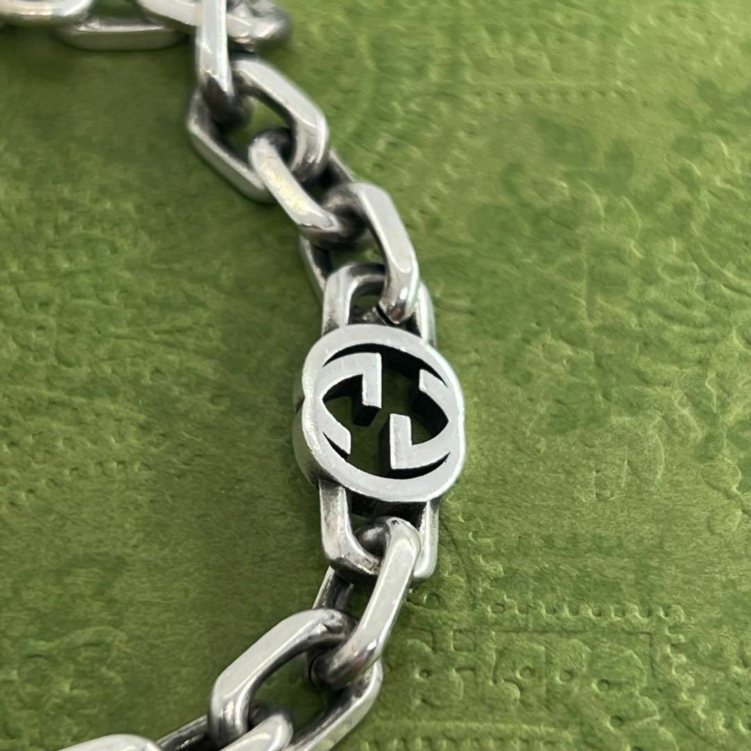 GUCCI - GUCCI インターロッキングg 18サイズ ブレスレット GUCCI - GUCCI インターロッキングg 18サイズ ブレスレット