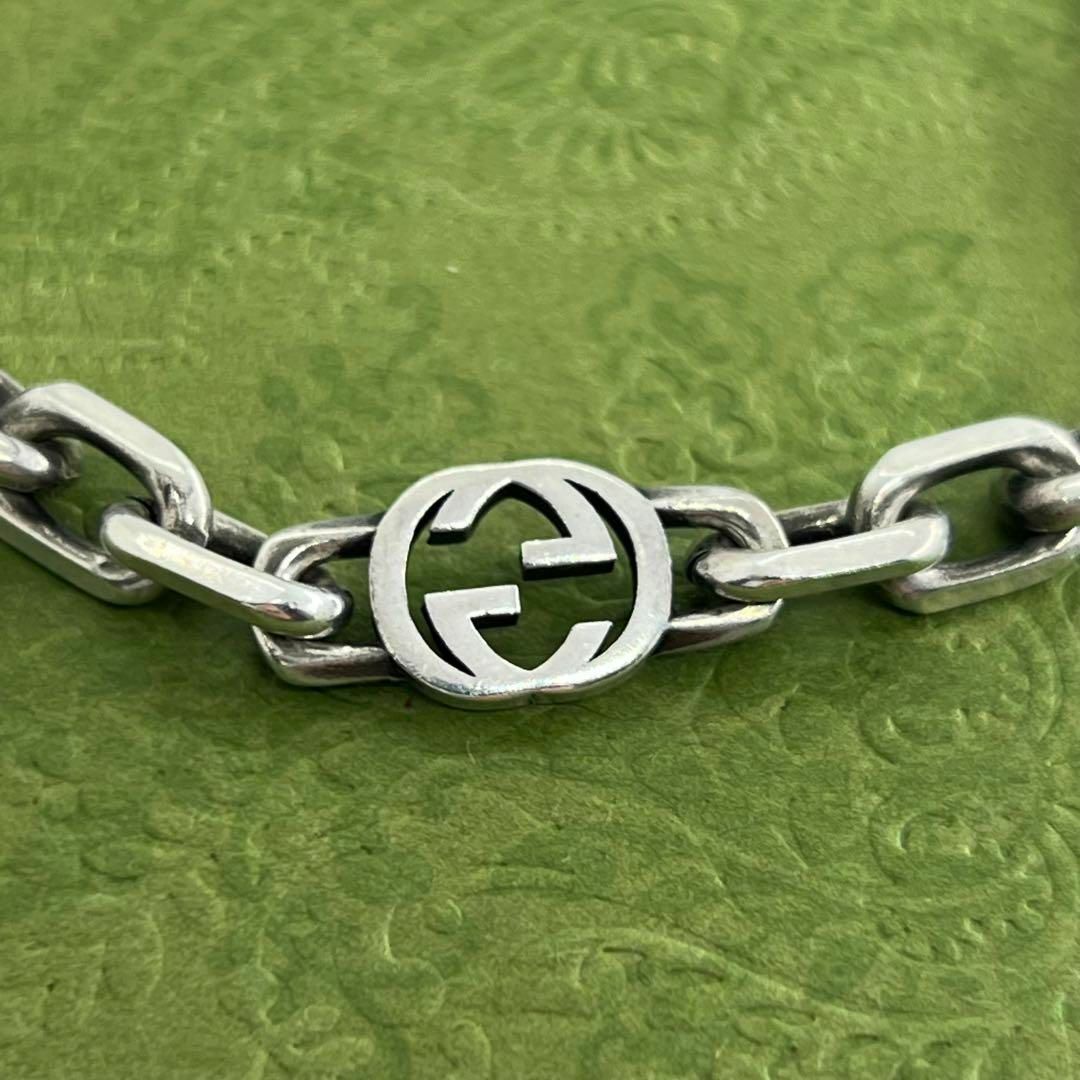 GUCCI - GUCCI インターロッキングg 18サイズ ブレスレット GUCCI - GUCCI インターロッキングg 18サイズ ブレスレット